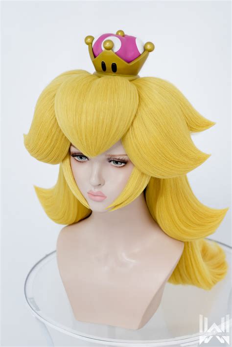 princess peach blonde wig